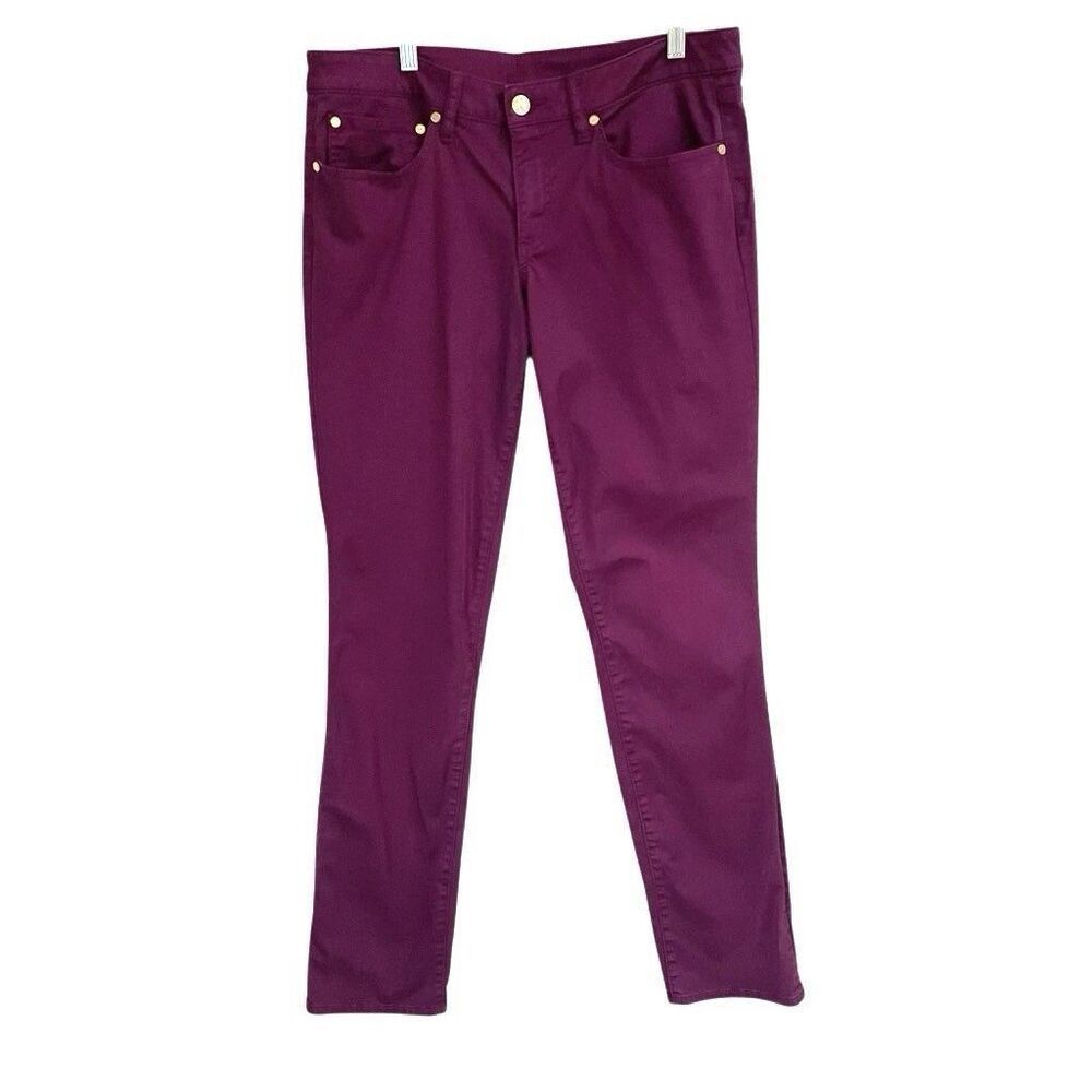 Tory Burch "Ivy Super Skinny" Women’s 31 Fuchsia Purple Pants‎